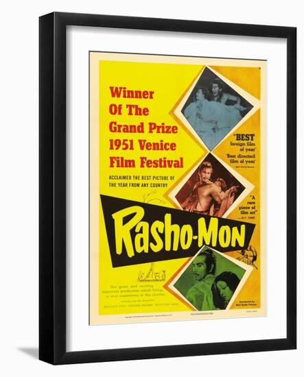 Japanese Movie Poster - Rashomon in English-null-Framed Giclee Print