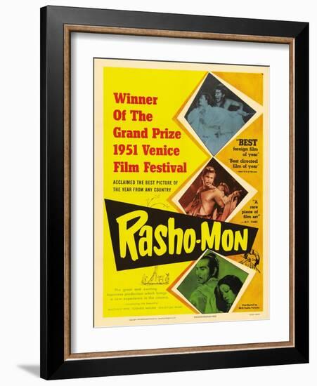 Japanese Movie Poster - Rashomon in English-null-Framed Giclee Print