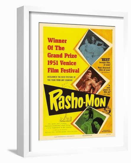 Japanese Movie Poster - Rashomon in English-null-Framed Giclee Print