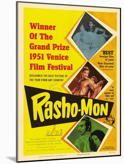 Japanese Movie Poster - Rashomon in English-null-Mounted Giclee Print