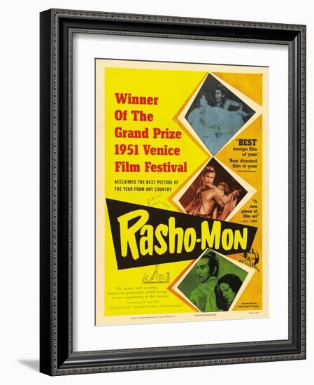 Japanese Movie Poster - Rashomon in English-null-Framed Giclee Print