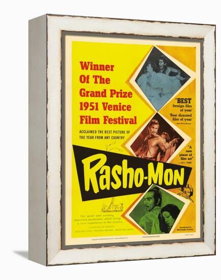 Japanese Movie Poster - Rashomon in English-null-Framed Premier Image Canvas