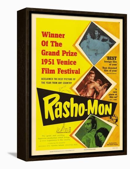 Japanese Movie Poster - Rashomon in English-null-Framed Premier Image Canvas