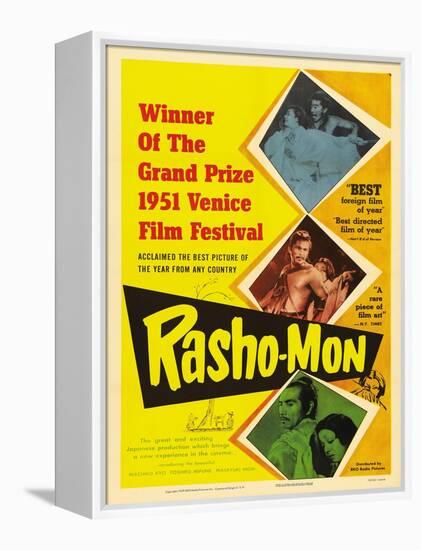 Japanese Movie Poster - Rashomon in English-null-Framed Premier Image Canvas