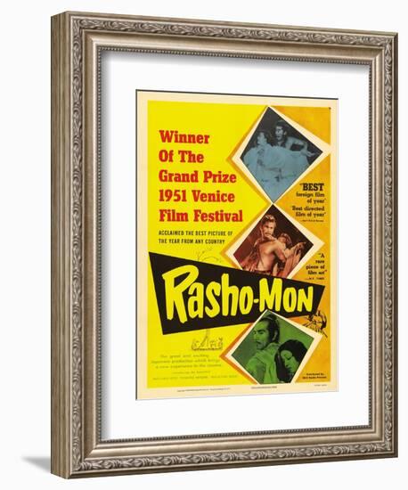 Japanese Movie Poster - Rashomon in English-null-Framed Premium Giclee Print