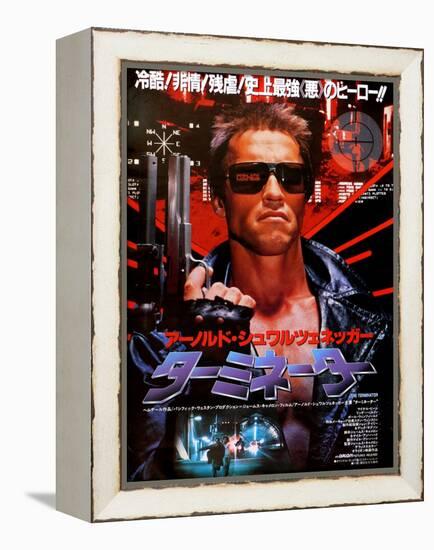 Japanese Movie Poster - Terminator-null-Framed Premier Image Canvas