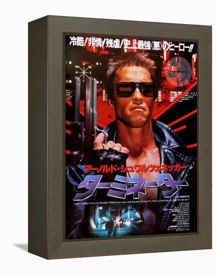 Japanese Movie Poster - Terminator-null-Framed Premier Image Canvas