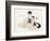 Japanese Musician Plays the Samisen-R. Halls-Framed Art Print