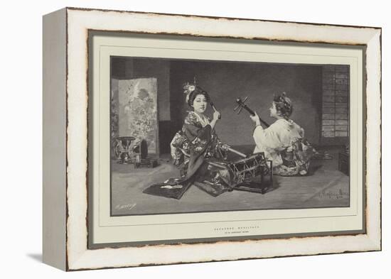 Japanese Musicians-null-Framed Premier Image Canvas