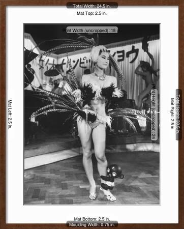 Japanese Nightclub Stripper Has A Clinging Plastic Dakkochan Doll Hanging To Her Leg Photographic Print John Dominis Art Com
