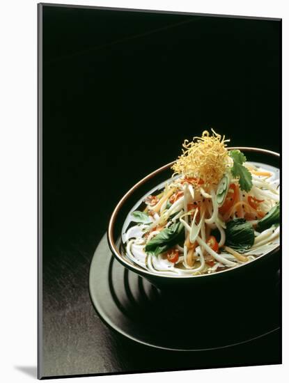 Japanese Noodle Soup (Miso Udon) with Fried Ginger-Frank Wieder-Mounted Photographic Print