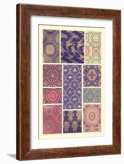 Japanese Patterns-Racinet-Framed Art Print