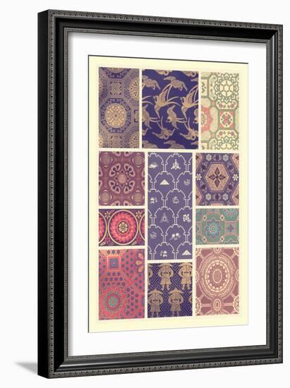 Japanese Patterns-Racinet-Framed Art Print