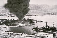 Japanese Aircraft Carrier 'Akagi', Flagship of Admiral Nagumo, Pearl Harbor, 7th December, 1941-Japanese Photographer-Framed Photographic Print