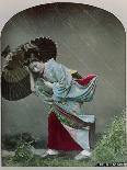 Ladies at Home (Hand Coloured Photo)-Japanese Photographer-Giclee Print
