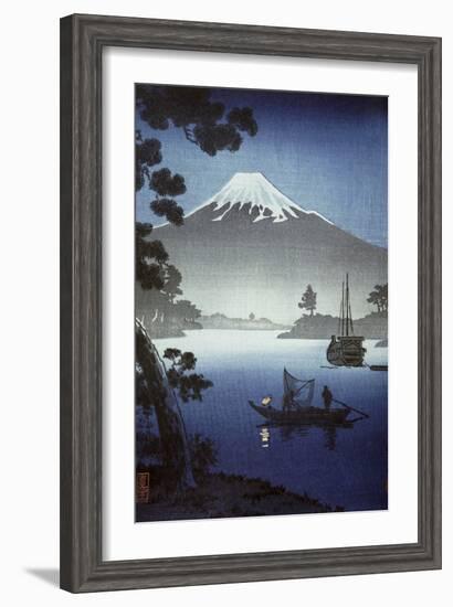 Japanese Print (Mt Fuji from Tagonoura)-null-Framed Giclee Print