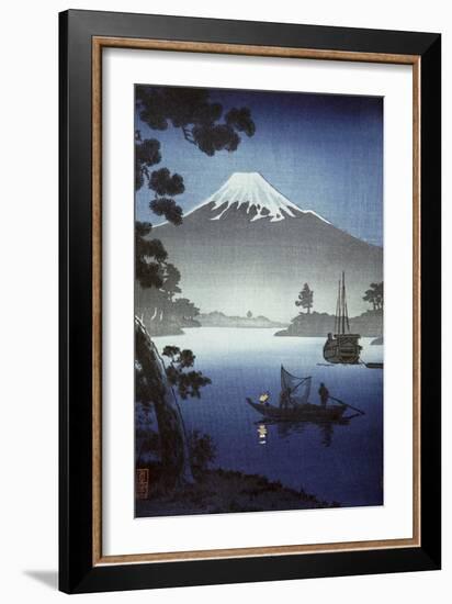 Japanese Print (Mt Fuji from Tagonoura)-null-Framed Giclee Print