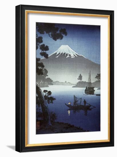 Japanese Print (Mt Fuji from Tagonoura)-null-Framed Giclee Print