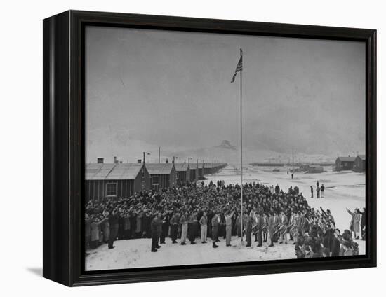 Japanese Relocation Camp-Hansel Mieth-Framed Premier Image Canvas