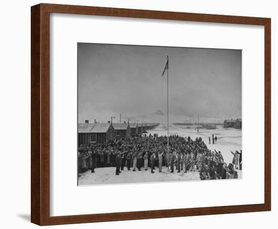 Japanese Relocation Camp-Hansel Mieth-Framed Photographic Print