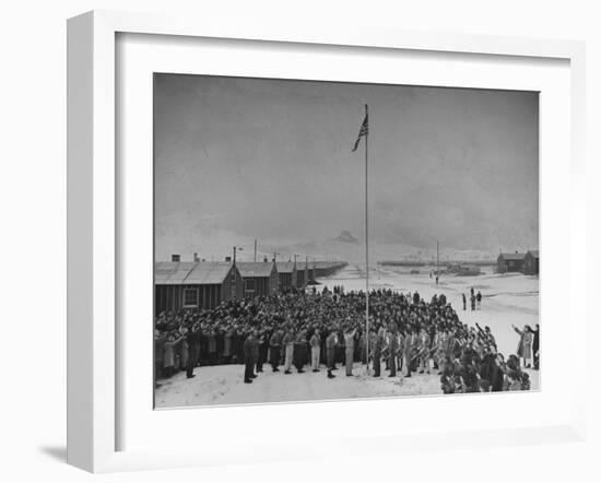 Japanese Relocation Camp-Hansel Mieth-Framed Photographic Print