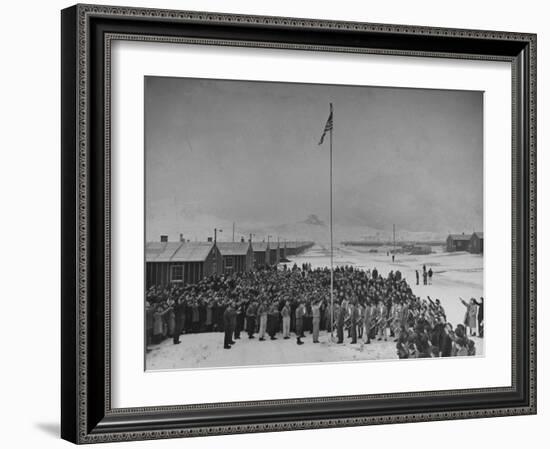 Japanese Relocation Camp-Hansel Mieth-Framed Photographic Print