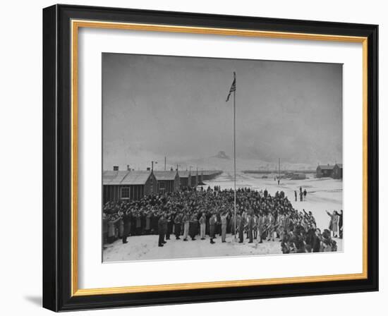 Japanese Relocation Camp-Hansel Mieth-Framed Photographic Print