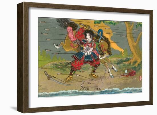 Japanese Samurai, Kikuchi Temitsu-null-Framed Art Print