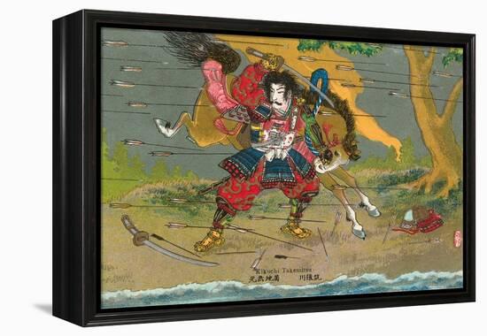Japanese Samurai, Kikuchi Temitsu-null-Framed Stretched Canvas