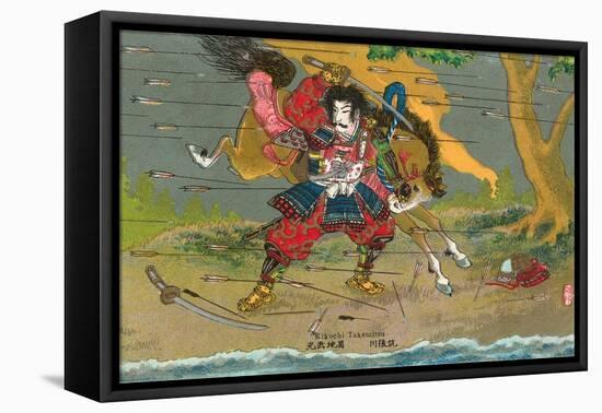 Japanese Samurai, Kikuchi Temitsu-null-Framed Stretched Canvas