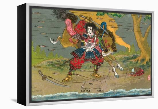 Japanese Samurai, Kikuchi Temitsu-null-Framed Stretched Canvas