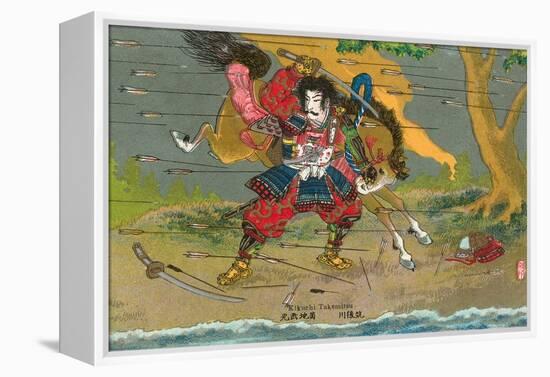 Japanese Samurai, Kikuchi Temitsu-null-Framed Stretched Canvas