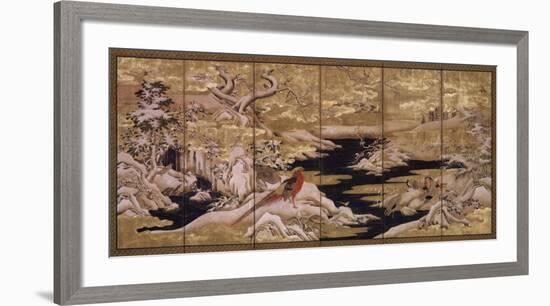 Japanese Screen II-null-Framed Art Print