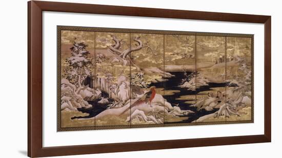 Japanese Screen II-null-Framed Art Print