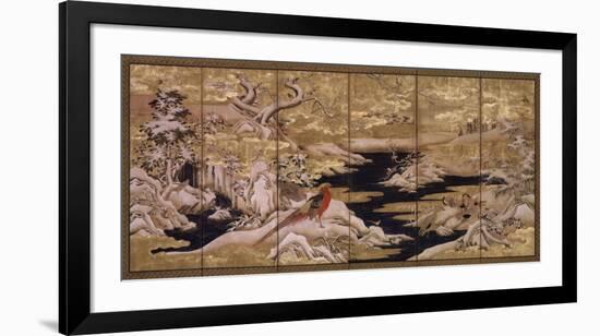 Japanese Screen II-null-Framed Art Print