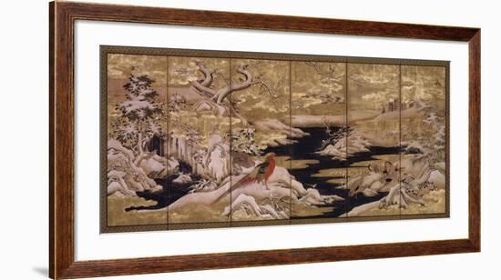 Japanese Screen II-null-Framed Art Print