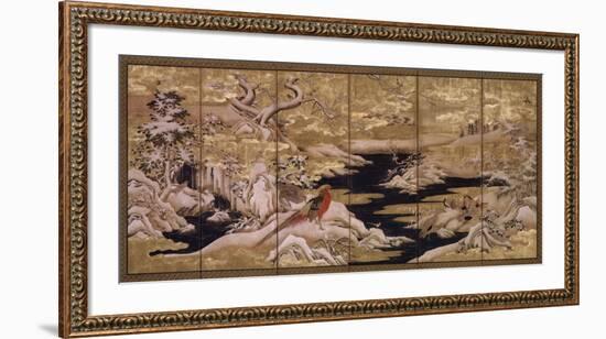 Japanese Screen II-null-Framed Art Print