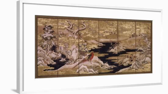 Japanese Screen II-null-Framed Art Print