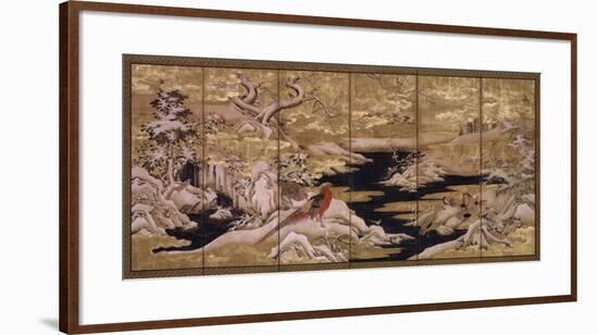 Japanese Screen II-null-Framed Art Print
