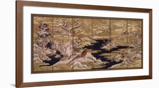 Japanese Screen II-null-Framed Art Print