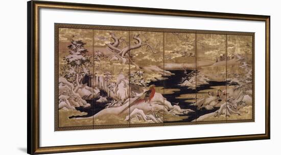 Japanese Screen II-null-Framed Art Print