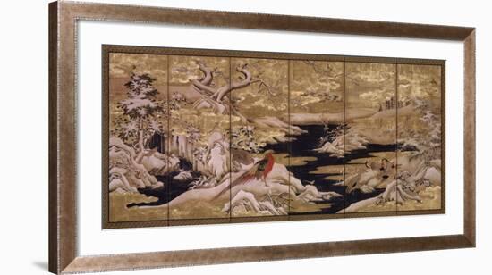 Japanese Screen II-null-Framed Art Print