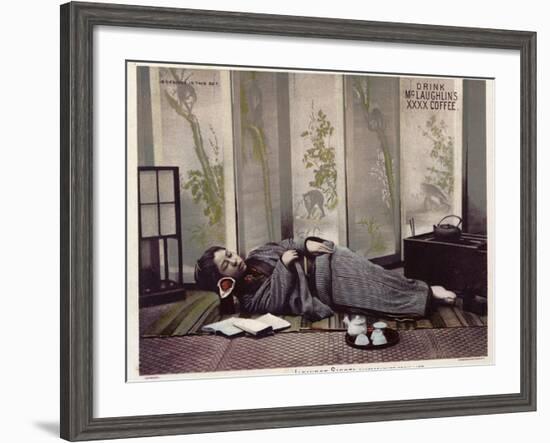 Japanese Siesta--Framed Photographic Print