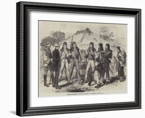 Japanese Soldiers in European Costume at Yokohama-null-Framed Giclee Print