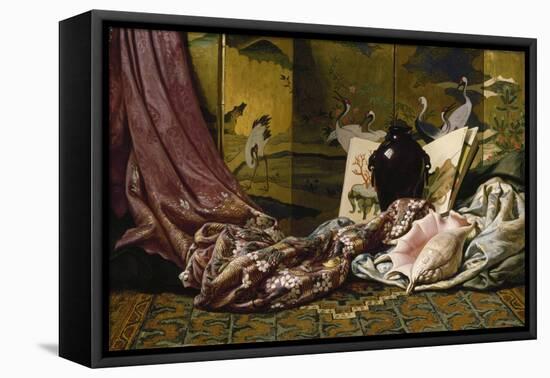 Japanese Still Life, 1879-Elihu Vedder-Framed Premier Image Canvas