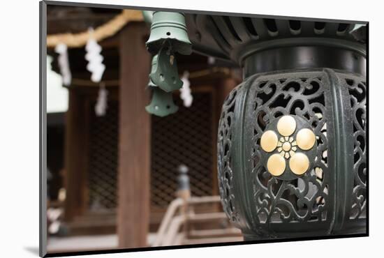 Japanese Style Lantern at Osaka Tenmangu, Osaka, Japan, Asia.-elwynn-Mounted Photographic Print