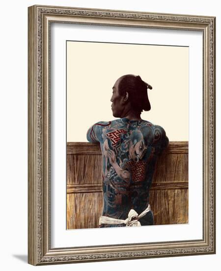 Japanese Tattoo-Kusakabe Kimbei-Framed Art Print