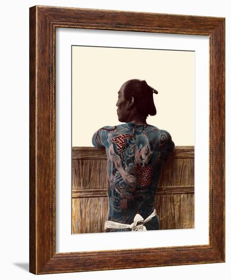 Japanese Tattoo-Kusakabe Kimbei-Framed Art Print