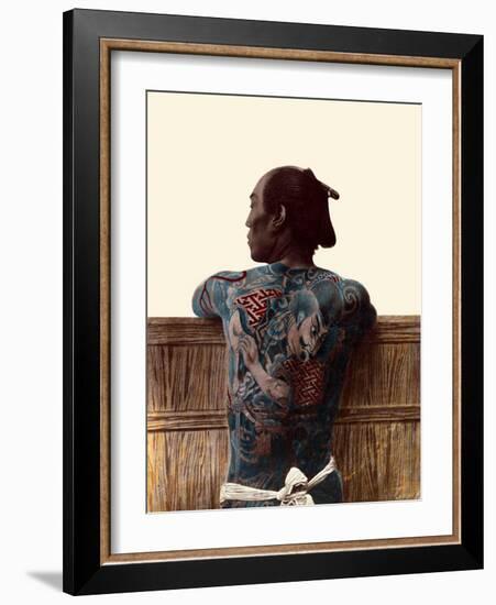 Japanese Tattoo-Kusakabe Kimbei-Framed Art Print