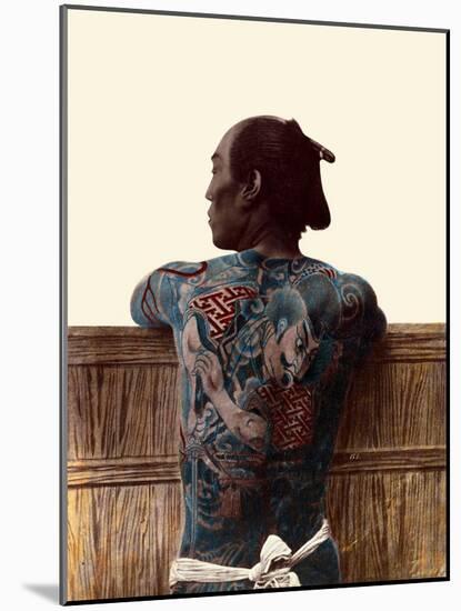 Japanese Tattoo-Kusakabe Kimbei-Mounted Art Print